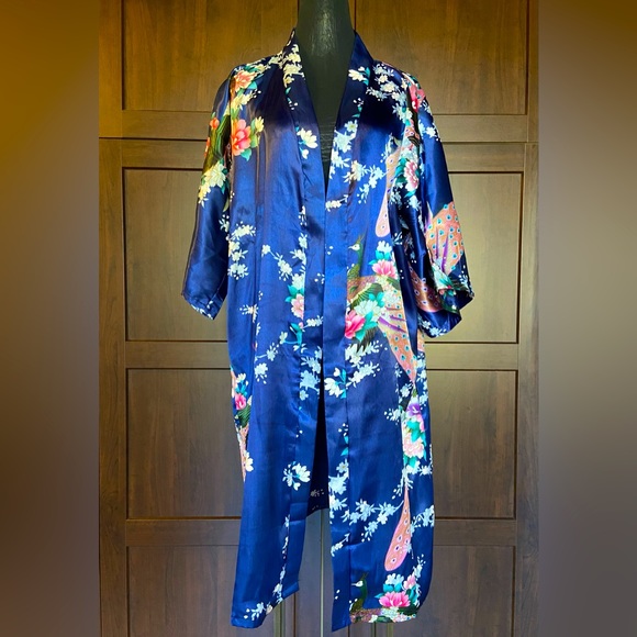 Long Navy Robe - Picture 1 of 2